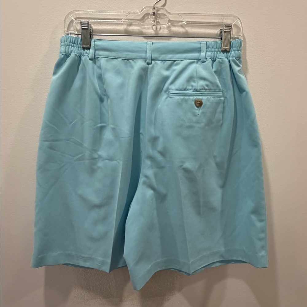 ✅ Vintage Izod 8 pleated Sky Blue X-Tra dry mom golf Shorts culottes bermudas - Picture 6 of 7